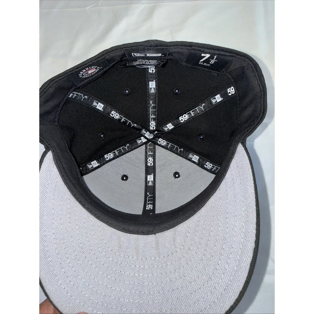 NWOT MLB - Los Angeles Anaheim Angels 59FIFTY Fitted New Era Cap - Black 7 1/8